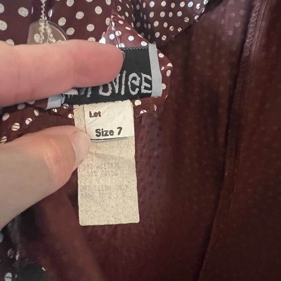 Vintage Alyn Paige brown romper with small white polka dots - Picture 10 of 11